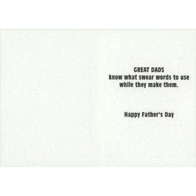 Good Dads Know How to Make Home Repairs Funny Father's Day Card - Image 2