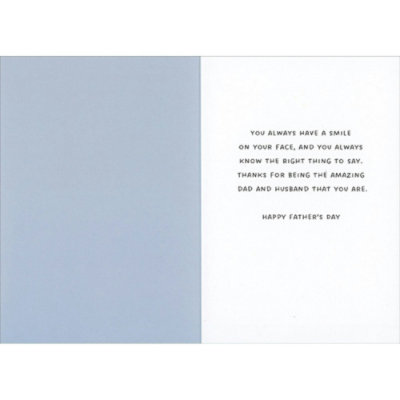 Rad Dad: Facial Hair of Flowers Father's Day Card for Husband - Image 2