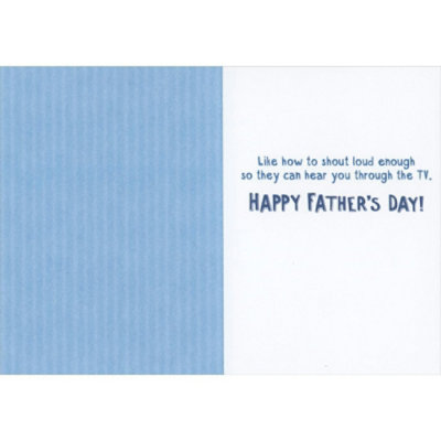 Watching Sports With Dad Funny Father's Day Card for Dad - Image 2