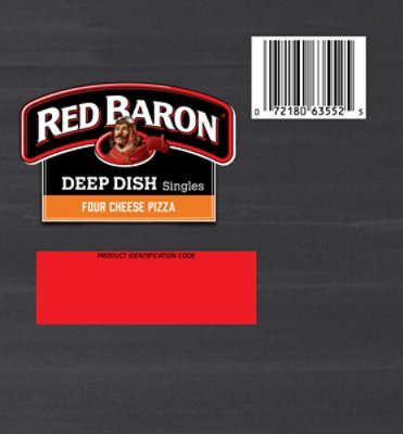 Red Baron Four Cheese Deep Dish Singles Frozen Pizza 27.5 Oz 5 Count - 27.5 OZ - Image 6