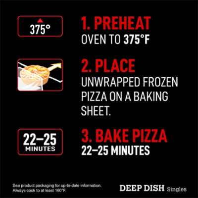 Red Baron Four Cheese Deep Dish Singles Frozen Pizza 27.5 Oz 5 Count - 27.5 OZ - Image 5