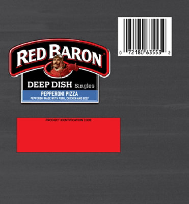 Red Baron Pepperoni Deep Dish Singles Frozen Pizza, 30.5 Oz, 5 Count - 30.5 OZ - Image 6