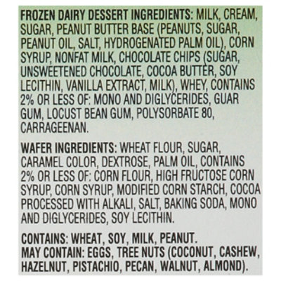 Signature Select Dairy Dessert Sandwich Peanut Butter Chocolate Chip Mini 36 Fz - 16-2.25 - Image 4