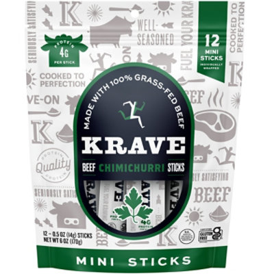 Krave Beef Stick Chimichurri 12ct - 12 CT