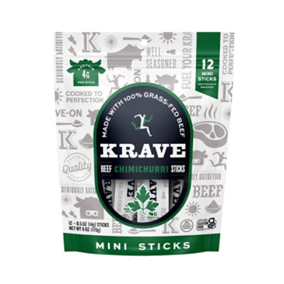 Krave Beef Stick Chimichurri 12ct - 12 CT - Image 2
