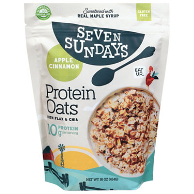 Seven Sundays Protein Oats Apple Cnnamon - 16 OZ - Image 1