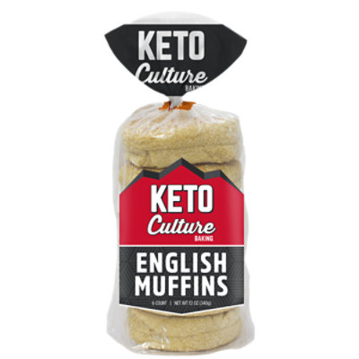 Keto Culture English Muffins 6 Count - 12 OZ - Image 1