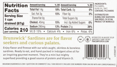 Brunswick 4.4oz S/b Sardines In Olive Oil - 4.4 OZ - Image 6