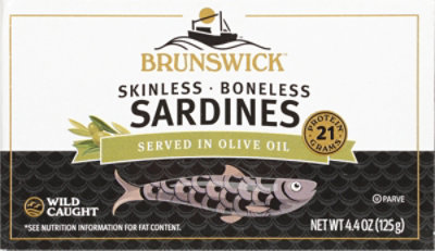 Brunswick 4.4oz S/b Sardines In Olive Oil - 4.4 OZ - Image 2