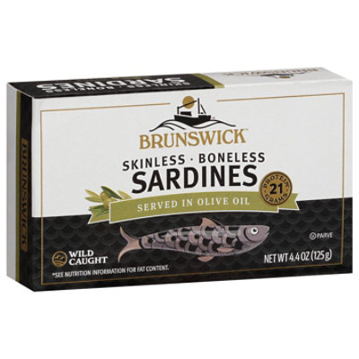 Brunswick 4.4oz S/b Sardines In Olive Oil - 4.4 OZ - Image 1