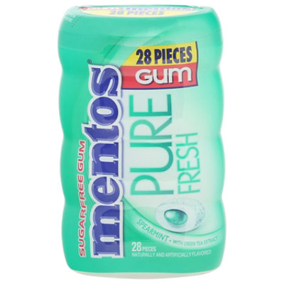 Mentos Pure Fresh Sugar-free Chewing Gum With Xylitol, Spearmint - 1.975OZ - Image 3