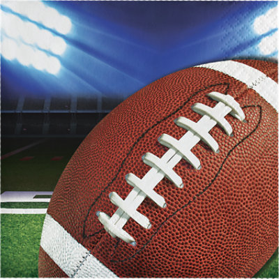 Signature Select Football Party Beverage Napkins - 16 Count - Image 1