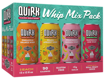 Quirk Whip Mix Pack Seltzer Cans - 12-12 FZ - Image 1