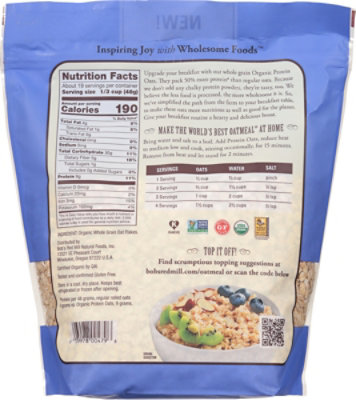 Bobs Red Mill Oats Og Protein Gluten Free 32oz - 32 OZ - Image 5