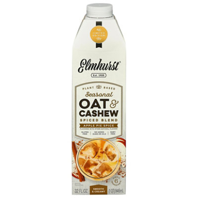 Elmhurst Oat & Cashew Milk Apple Pie Spice - 32 FZ - Image 2