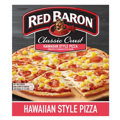 Red Baron Hawaiian Style Classic Crust Frozen Pizza, 20.5 Oz - 20.5 OZ - Image 1