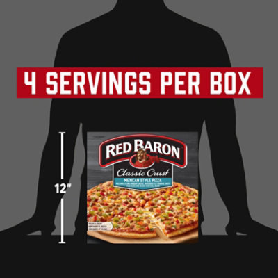 Red Baron Mexican Style Classic Crust Frozen Pizza 20.53 Oz - 20.53OZ - Image 4