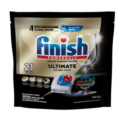 Finish Powerball Ultimate Automatic Dishwasher Detergent - 21 Tabs - 21 CT - Image 2