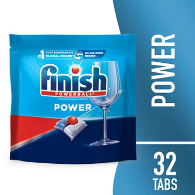 Finish Powerball Power Automatic Dishwasher Detergent 32 Tabs - 32 CT - Image 1