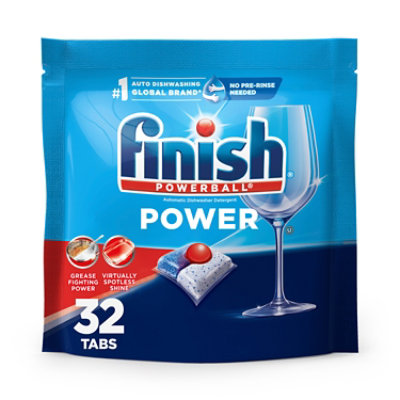 Finish Powerball Power Automatic Dishwasher Detergent 32 Tabs - 32 CT - Image 2