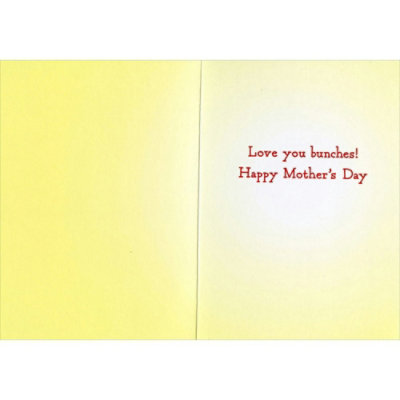 Girl Holds Hat With Flowers Mother's Day Card. - Image 2