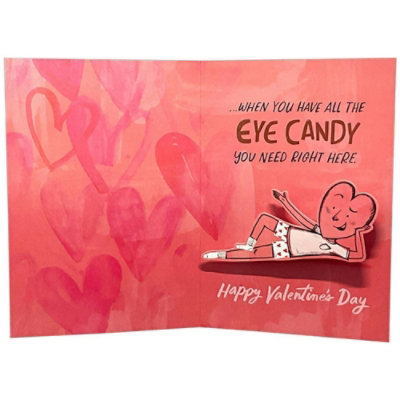 You Don't Need Chocolates: Hand Dropping Candy Box 3D Spring Motion Funny Valentine's Day Card for Wife. - Image 2