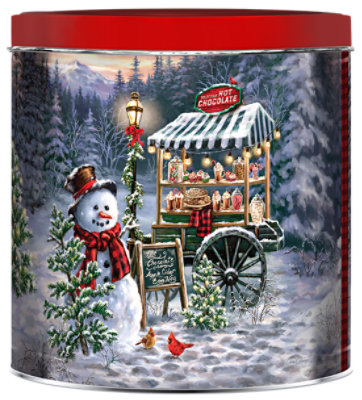 GiftPop Snowy Cocoa Stand Popcorn Tin - 21 Oz. - Image 1