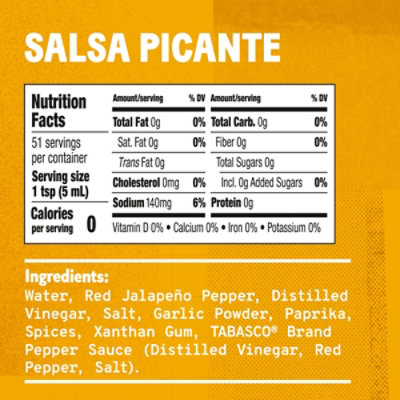 Tabasco Salsa Picante - 8.6 FZ - Image 6