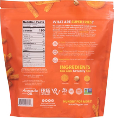 Actual Veggies Fries Sweet Potato - 14 OZ - Image 5