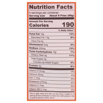 Actual Veggies Fries Sweet Potato - 14 OZ - Image 3