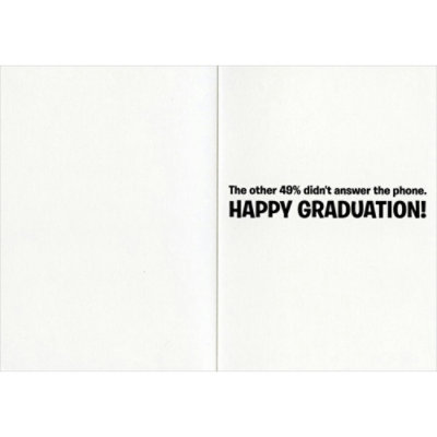 Telephone Survey Funny Graduation Congratulations Card - Image 2