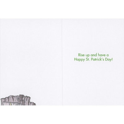 Car Crashed into Road: May the Road Rise Up Funny St. Patrick's Day Card - Image 2