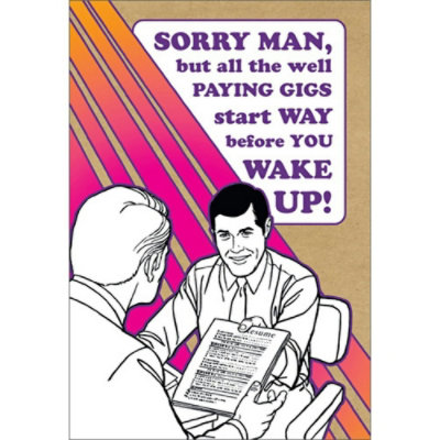 Sorry Man Funny Graduation Congratulations Card - Image 1