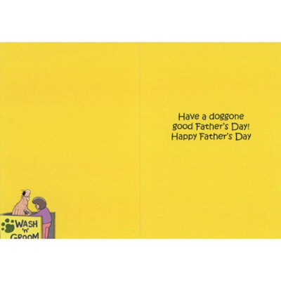 Wash And Groom: Clip His Ears and Belly Funny Father's Day Card - Image 2