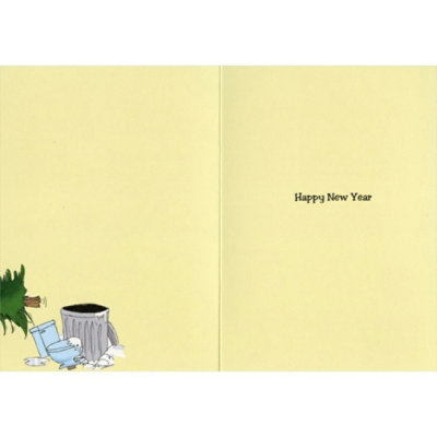 Two Can Play This Game Gary McCoy Box of 12 Funny New Year Cards - Image 2