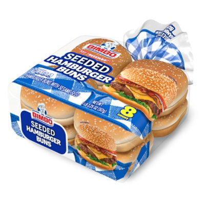 Bimbo Hamburger Buns With Sesame Seeds 8 Count - 18.25 OZ - Image 4