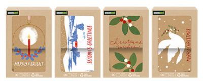 Plus Mark Generation Green Deluxe Christmas Boxed Cards 16 Count Styles May Vary - Each - Image 1