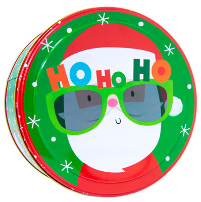 Lindy Bowman Holiday Large Round Cookie Tin Styles May Vary - Each - Image 1