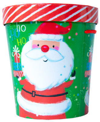 Lindy Bowman Holiday Large Cookie Pail With Handle And Cello Bag Styles May Vary- Each - Image 1