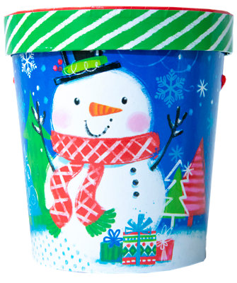 Lindy Bowman Medium Cookie Pail with Handle and Cello Bag  Styles May Vary- Each - Image 1