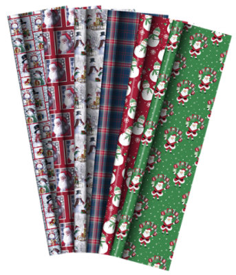 Signature SELECT 30 by 160 Inch Square Feet Jumbo Kids Traditional Christmas Wrap Styles May - Each - Image 1