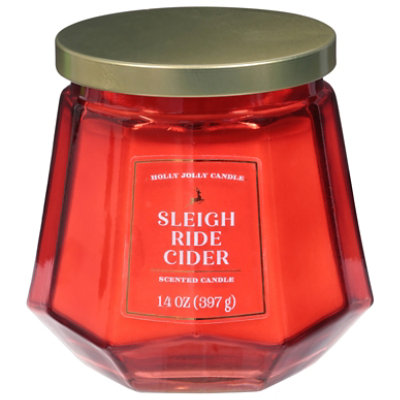 Tuscany Candle Sleigh Ride Cide Candle Diamond Jar - 14 Oz. - Image 1