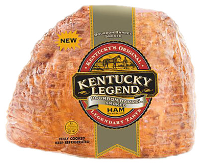 Kentucky Legend Bourbon Barrel Smoked Half Ham - LB - Image 1