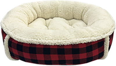 Petmate Oval Bolster Pet Bed - Each - Image 1