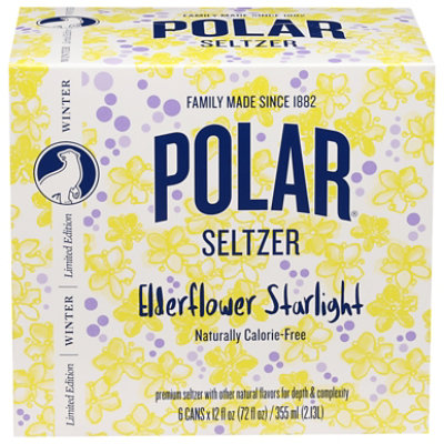Polar Seltzer Elderflower Starlight 6-12fz - 6-12 FZ - Image 3