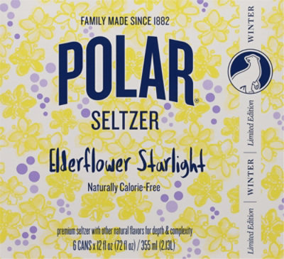 Polar Seltzer Elderflower Starlight 6-12fz - 6-12 FZ - Image 6