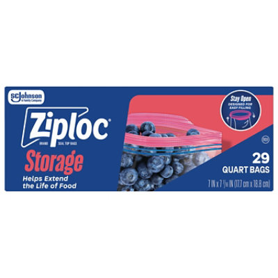 Ziploc Food Storage Bags Quart - 29 CT