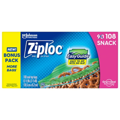 Ziploc Snack Bags - 108 CT - Image 1