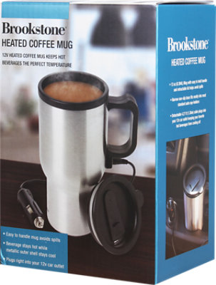 Brookstone Heated Coffee Mug - Each - Image 1
