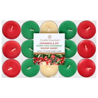 Candle Essentials Holiday Scented Tealight Candles - 15 Count - Image 1